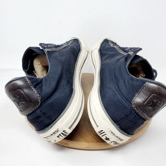 Converse John Varvatos Slip On Shoes Mens 9 Vintage Black Laceless Sneakers - Picture 10 of 14